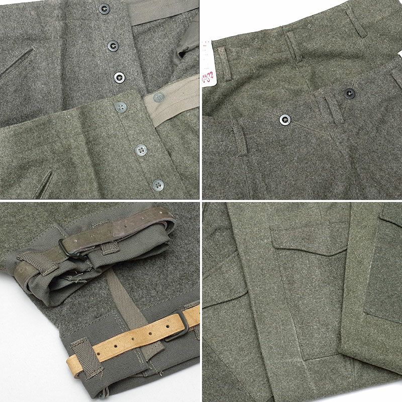 スウェーデン軍 M39 ウールパンツ グレー デッドストック PP002NN SWD