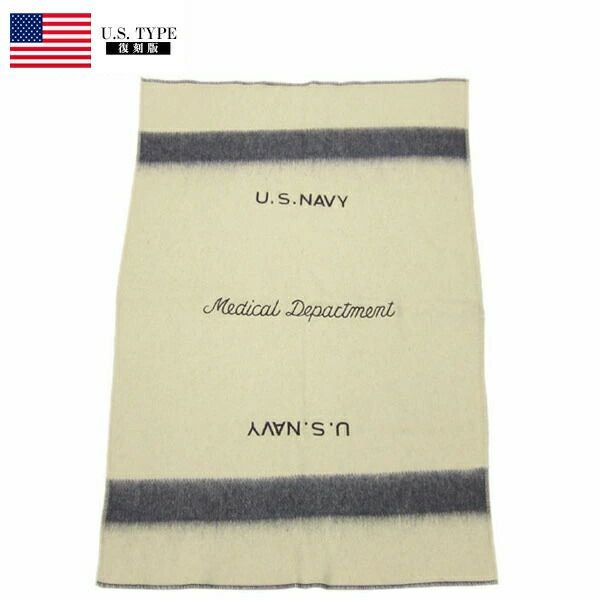 米軍タイプ WW2 NAVYブランケット スモール 新品 #EE265YN 毛布 第二次