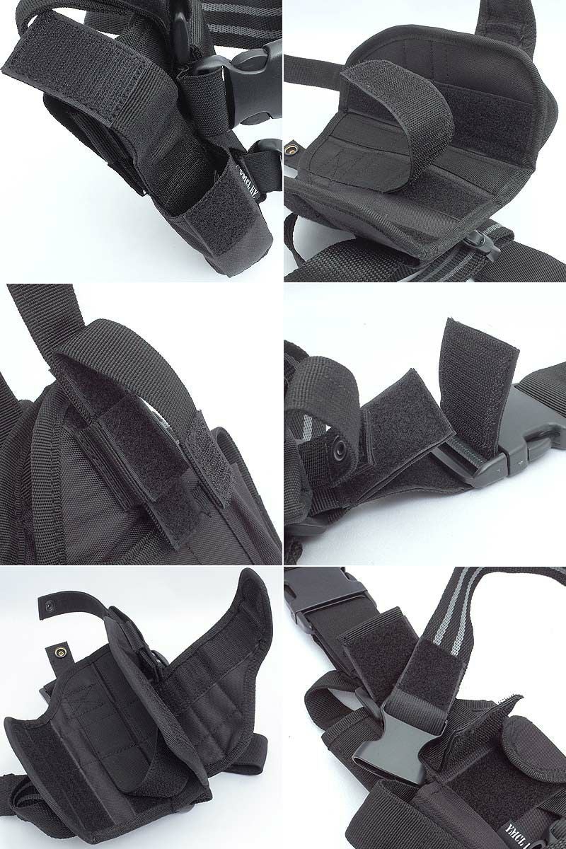 65%OFF！□H-02 ナイロン レッグホルスター ブラック EE493NNH02 多
