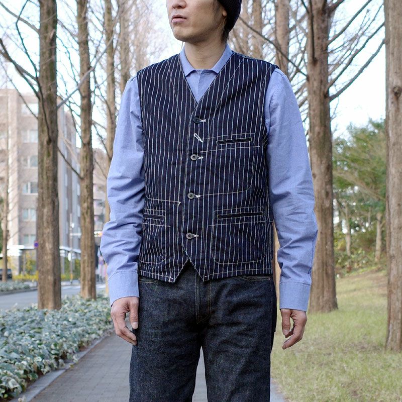 SUGARCANE シュガーケーン #SC12654 9oz. ウォバッシュストライプ