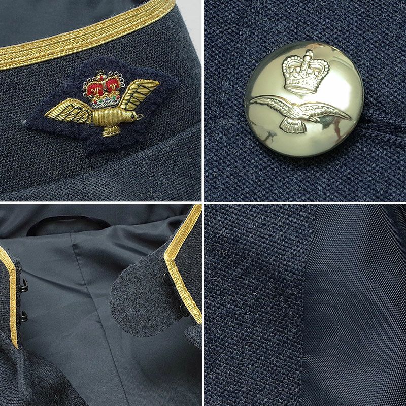 イギリス軍 RAF ミュージックサービス ジャケット ブルー メンズ USED