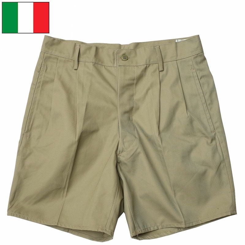 メール便可 イタリア軍 チノ ショートパンツ カーキ オールドスタイル