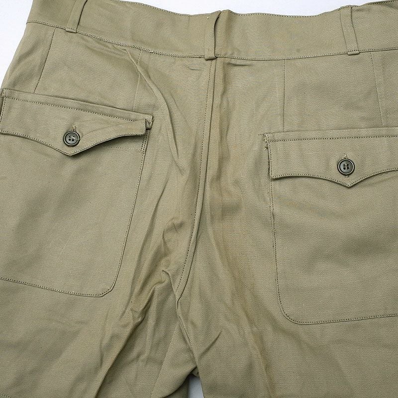 メール便可 イタリア軍 チノ ショートパンツ カーキ オールドスタイル