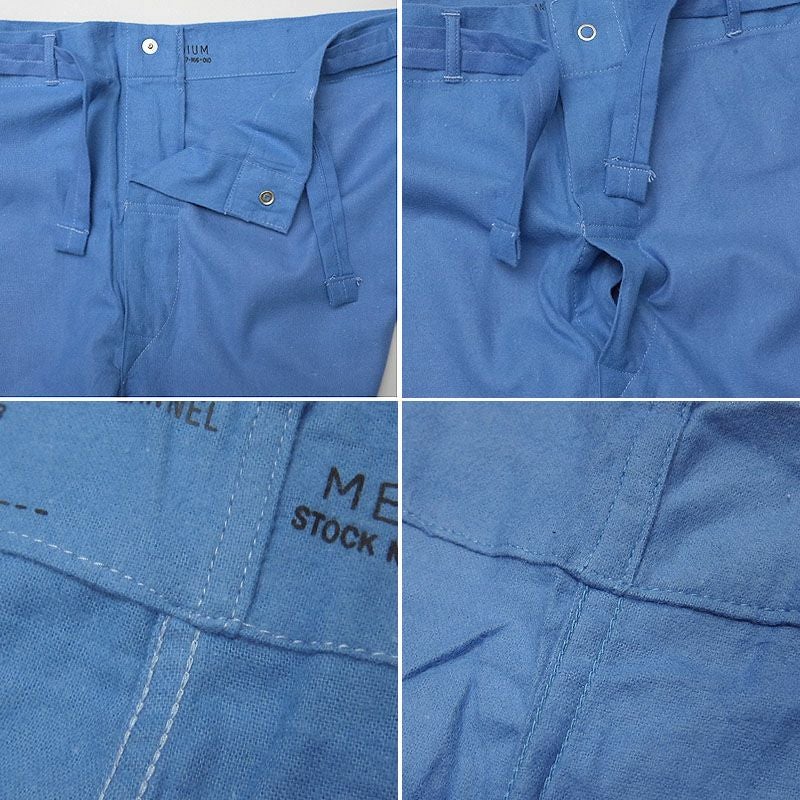 50%OFF！□米軍 フランネル パジャマパンツ ブルー デッドストック