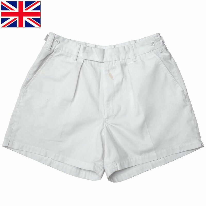 メール便可 イギリス軍 トレーニング ショートパンツ ホワイト