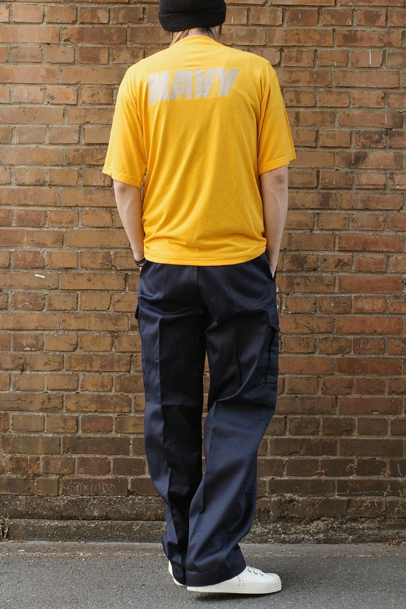メール便可 米軍 U.S.NAVY トレーニング Tシャツ SOFFE 半袖 オレンジ