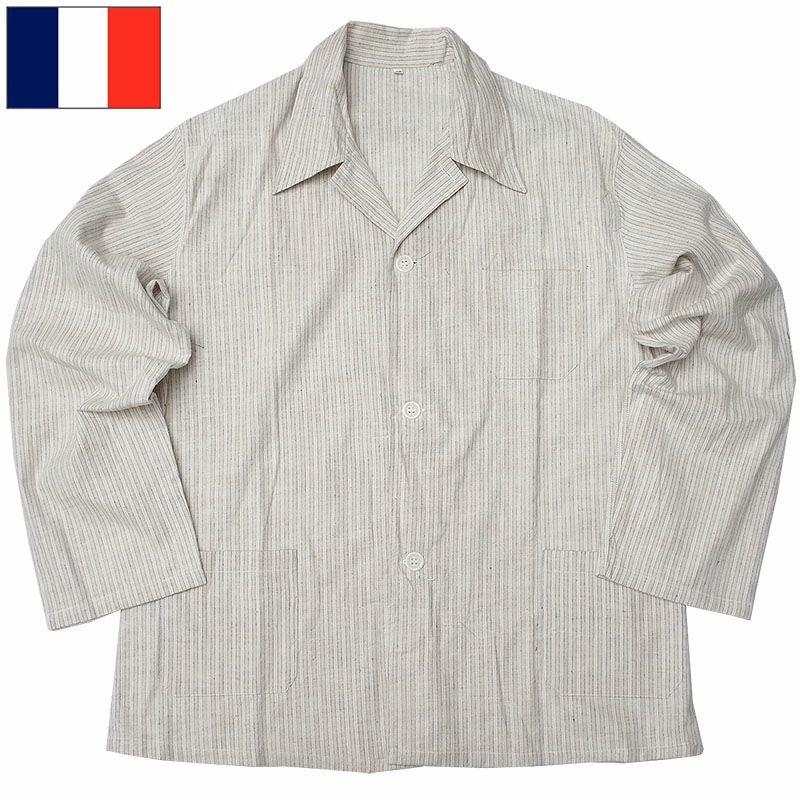 フランス軍 1950 フランネル パジャマシャツ JS134NN HM ホスピタル フランス軍 1950 フランネル パジャマシャツ JS134NN HM ホスピタル