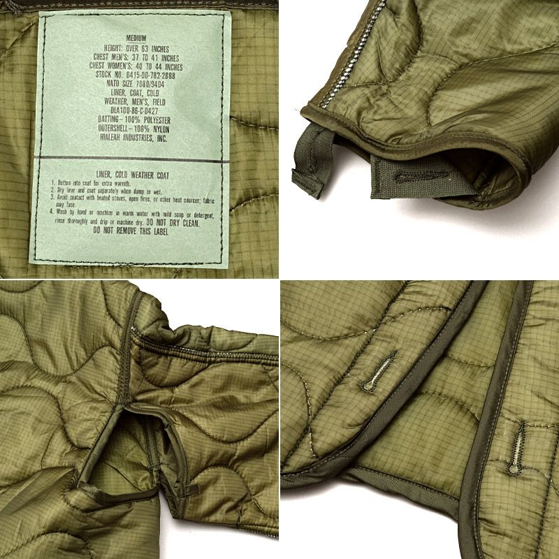 米軍 M65ジャケット ライナー ボタン無し デッドストック 294M65