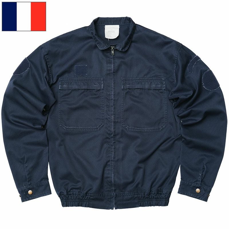 フランス軍 ミリタリーポリス パイロットジャケット ネイビー サイズ
