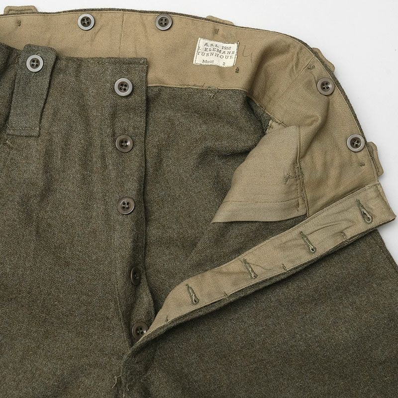 ベルギー軍 1950 ウール ライディングパンツ デッドストック PP058UN