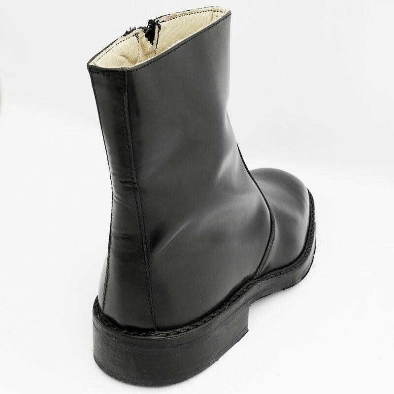 イタリア軍 カラビニエリ レザー サイドジッパーブーツ ブラック