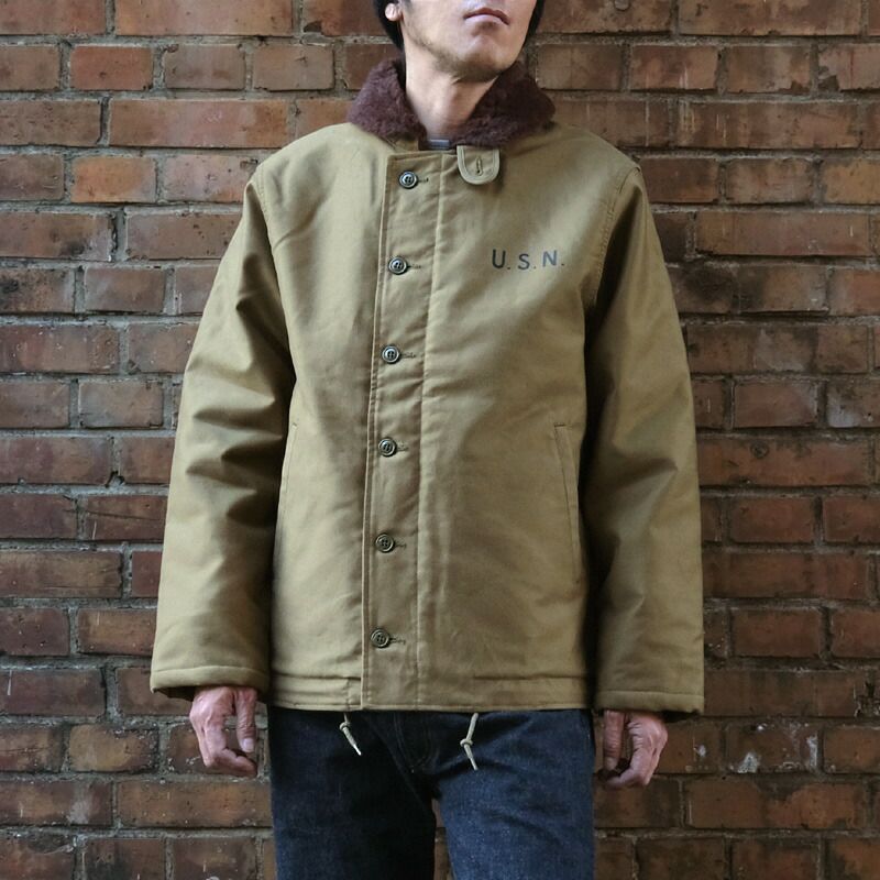 15%OFF！□HOUSTON ヒューストン #51131 アルパカ N-1デッキジャケット 