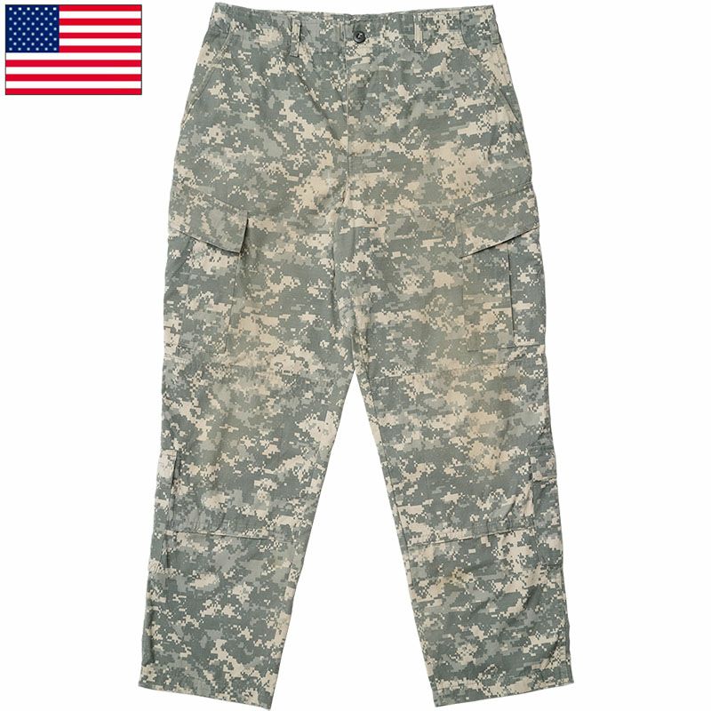 ブリーフィングゴルフ　パンツ　迷彩　グレー　S〜M相当　アーミー　カモ柄 米軍 ACU コンバットパンツ USED PP396UN アメリカ軍 GI 陸軍 ARMY UCP