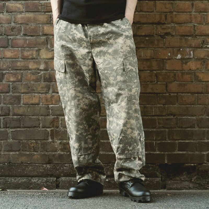 US ARMY 迷彩カモカーゴパンツ 米軍 ミリタリー 軍パン 軍物 米軍 ACU コンバットパンツ USED PP396UN アメリカ軍 GI 陸軍 ARMY UCP