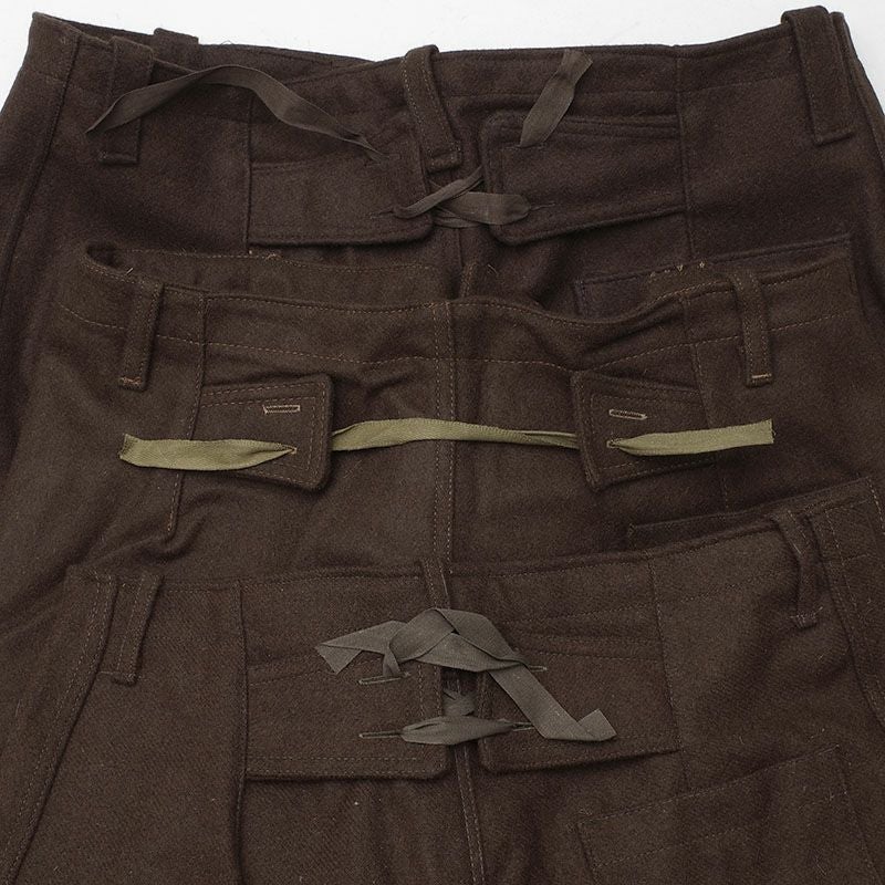 45%OFF！□イタリア軍 ホスピタル ウールパンツ ブラウン デッド