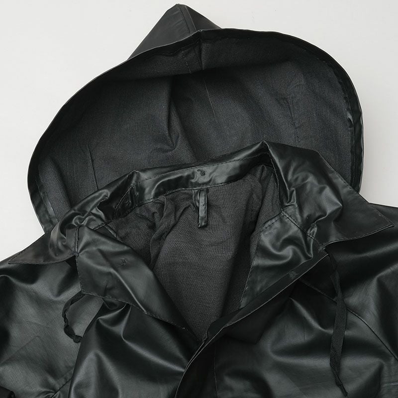 チェコ軍 ラバー レインコート ブラック デッドストック JR035NN 雨具