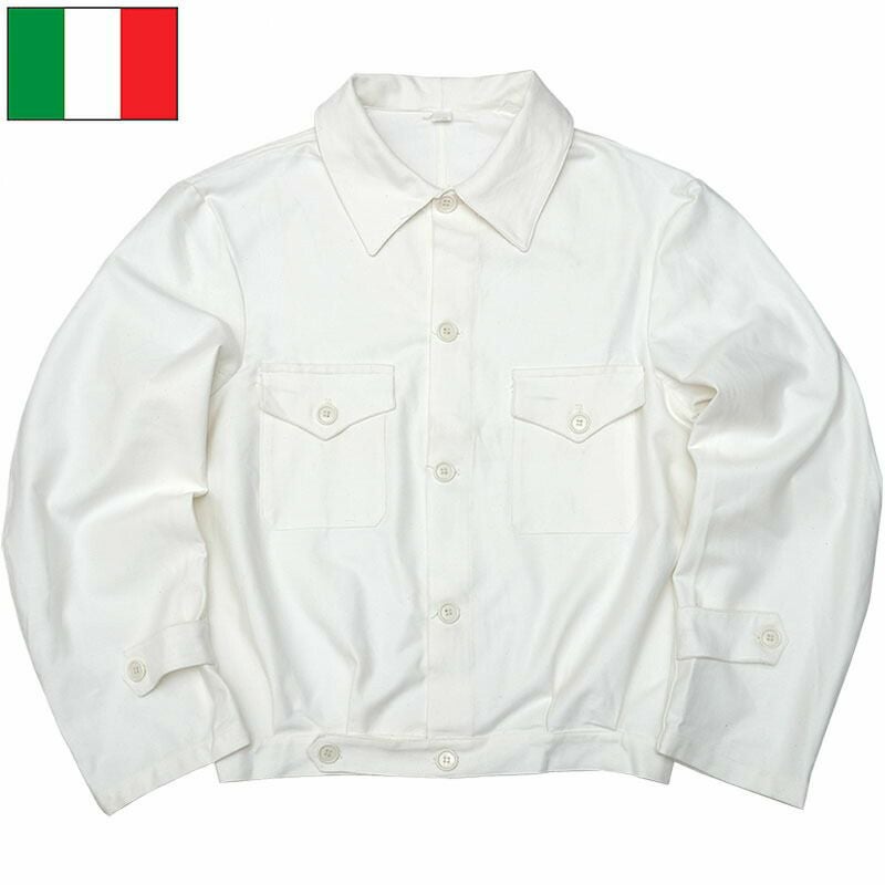 イタリア軍 MM アイクジャケット ホワイト デッドストック JJ334NN