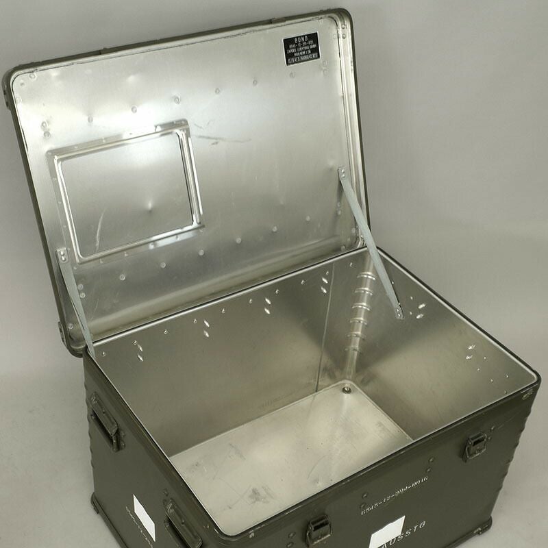 軍箱風 趣味ケース Ｎｏ．2 ドイツ軍 A20 アルミボックス ZARGES オリーブ 80×60×50cm USED