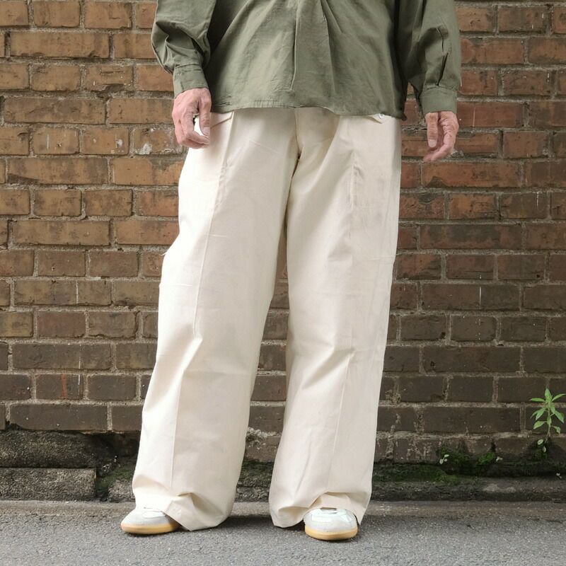 フランス軍 アルパイン オーバーパンツ オフホワイト デッドストック