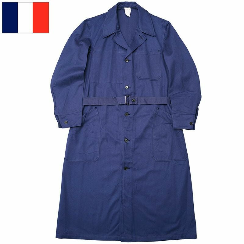 フランス軍 ワークコート コットン ネイビー デッドストック JC174NN