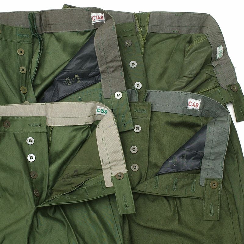スウェーデン軍 M59 ドレスパンツ ポリコットン グリーン デッド