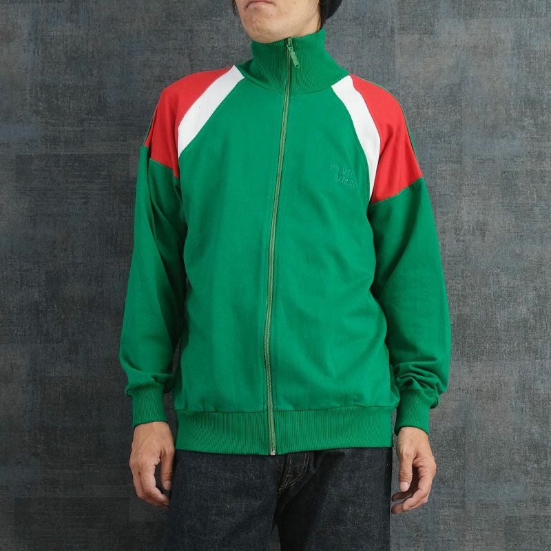 ドイツ ポリス トラックジャケット グリーン ポケット無し USED JJ351NN