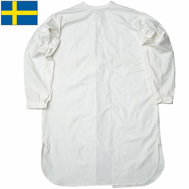 40%OFF！□スウェーデン軍 サージカルガウン ホワイト バックオープン