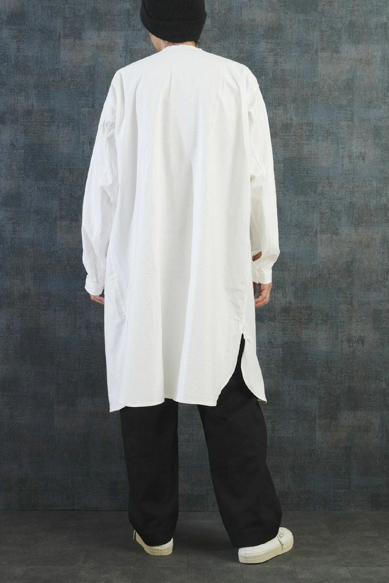 40%OFF！□スウェーデン軍 サージカルガウン ホワイト バックオープン