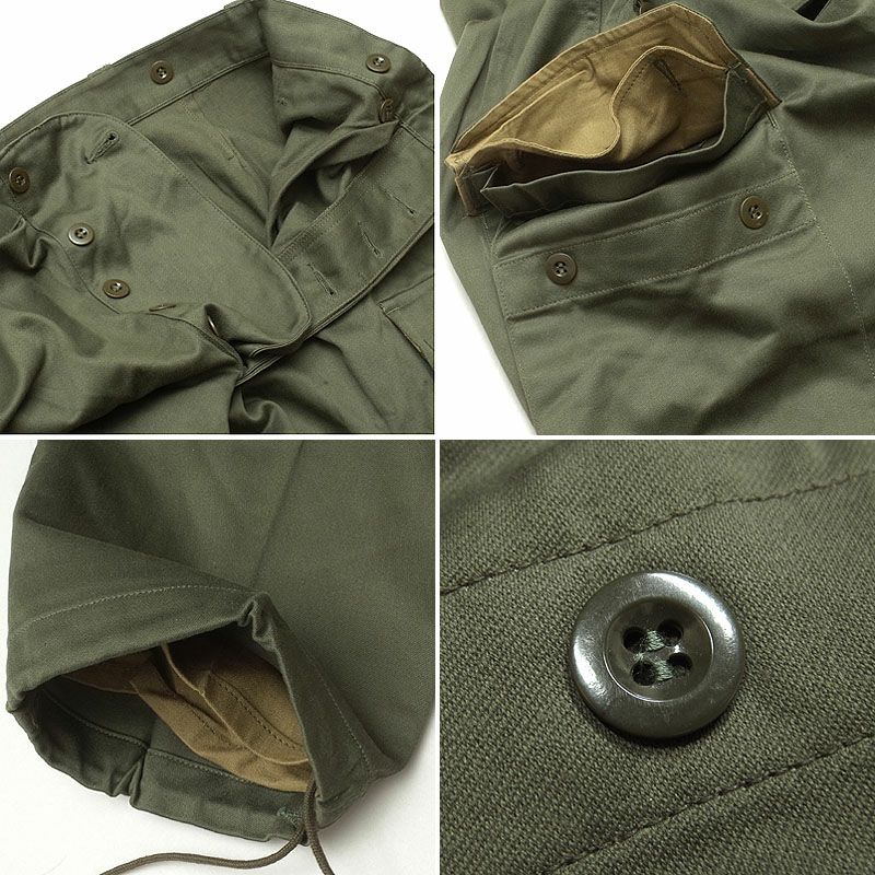 フランス軍 M64 フィールドパンツ オリーブ 【サイズ68・76】デッド