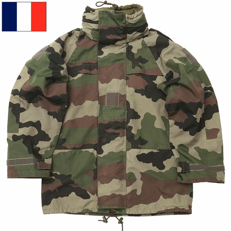 フランス軍 3レイヤー 防水 マイクロファイバーパーカー CCEカモ 前期