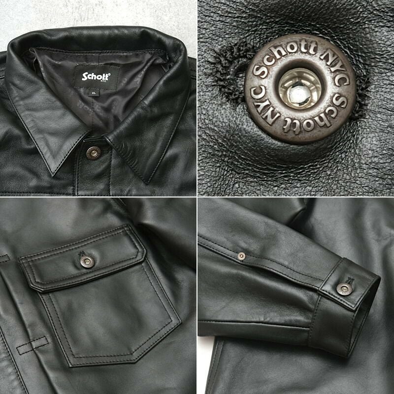 Schott ショット #7823950128 シープレザー トラッカージャケット 