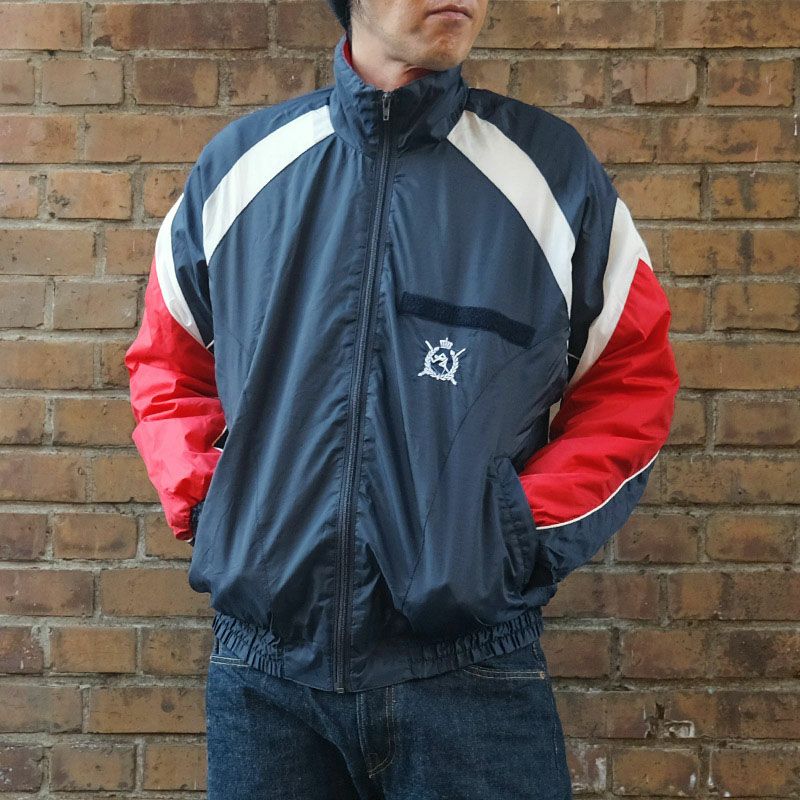オランダ軍 ミリタリースクール ジムジャケット 中綿入り ネイビー USED JJ354UN