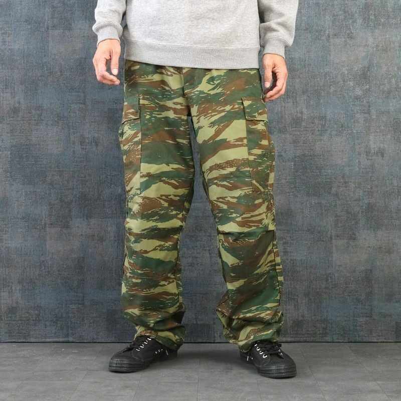 ギリシャ軍 フィールド カーゴパンツ ツイル リザードカモ USED