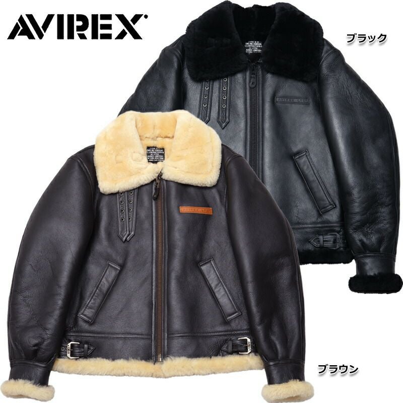 【美品】AVIREX B-3 フライトジャケット ムートン 楽天市場】AVIREX/アビレックス B-3ムートンフライトジャケット USA
