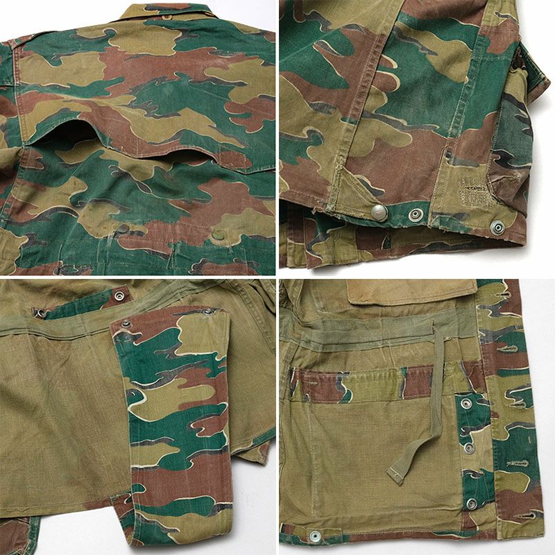 ベルギー軍 50s デニソンスモック ジャケット ジグソーカモ USED50年代 