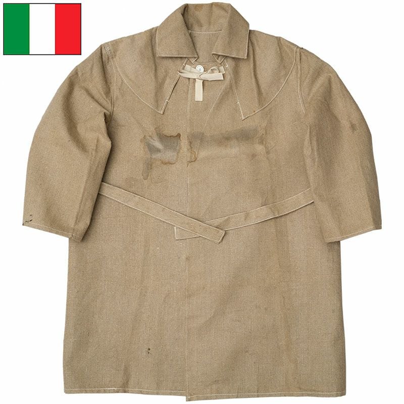 イタリア軍50年代ウールコート イタリア軍 50s メカニックコート リネン デッドストック ZJC531NN