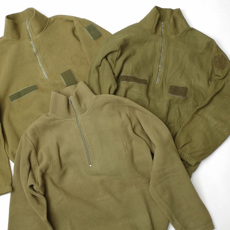 イタリア軍 プルオーバー フリースジャケット オリーブ USED JJ358UN