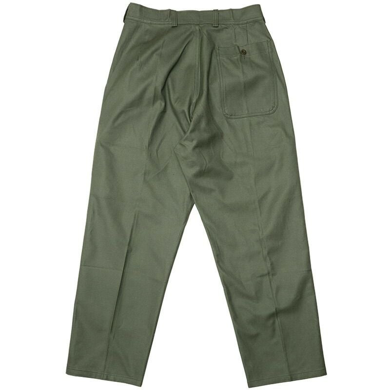フランス軍 Air Force ワークパンツ コットンツイル グリーン デッド