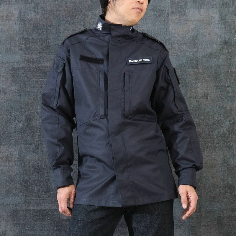 イタリア軍 MM フィールドジャケット ネイビー デッドストック JJ361NN