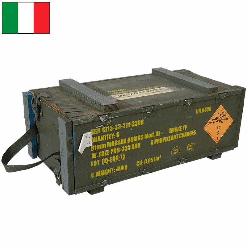 イタリア軍弾薬箱 イタリア軍 アムニッション ウッドボックス 7.62mm USED BX204UN