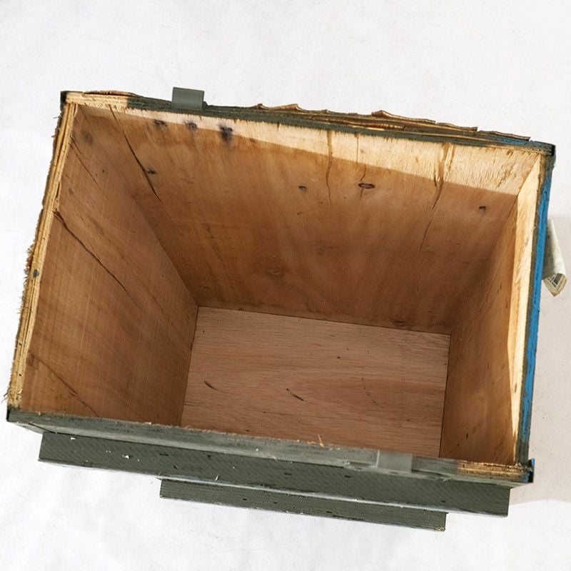 イタリア軍 81mm 迫撃砲弾 ウッドボックス 67×33×26cm USED BX196UN