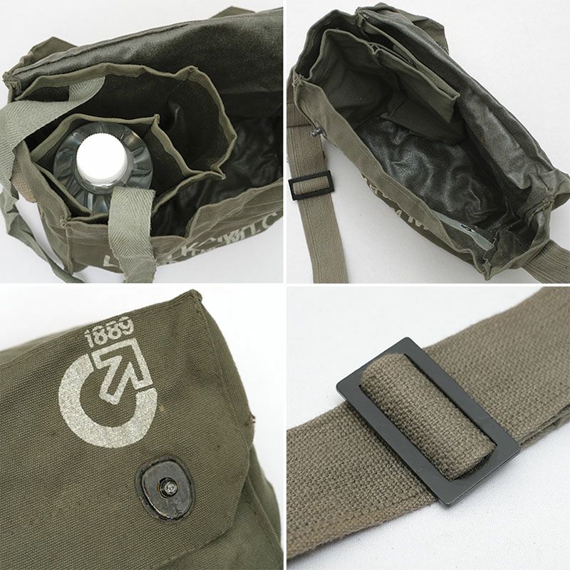 セルビア軍 ガスマスクバッグ PUコーティング USED BS174UN ショルダー