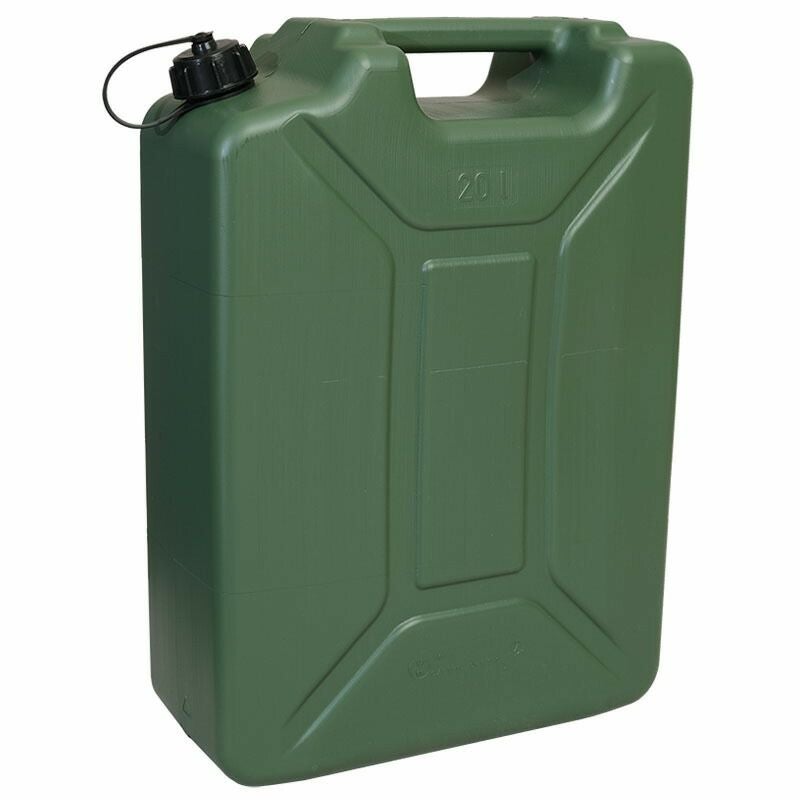 チェコ軍 ジェリカン プラスチック グリーン ノズル付き 20L デッド