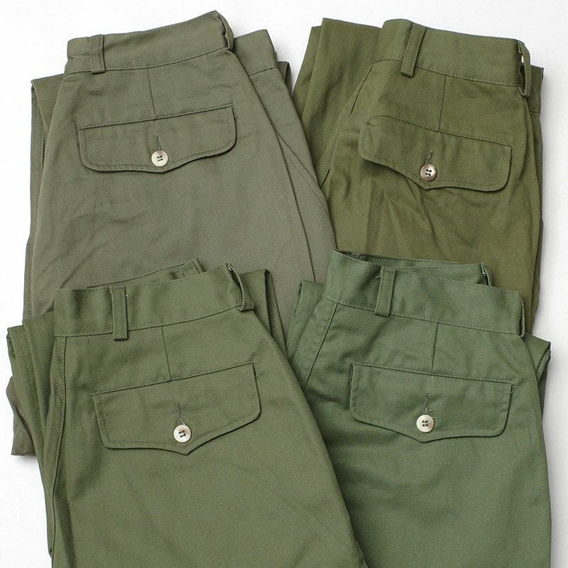 フランス軍 メカニックパンツ オリーブ レディース サイズ42以上