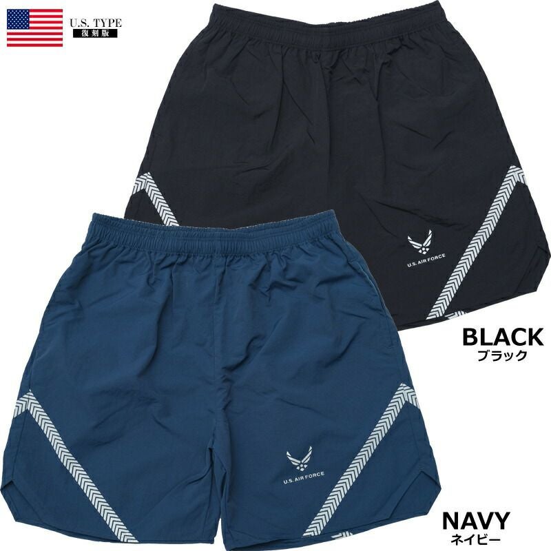 ※アイランド田※ U.S. AIR FORCE パンツ M-Short 米軍タイプ AIR FORCE トレーニング ショーツ #PS144YN メンズ 男性