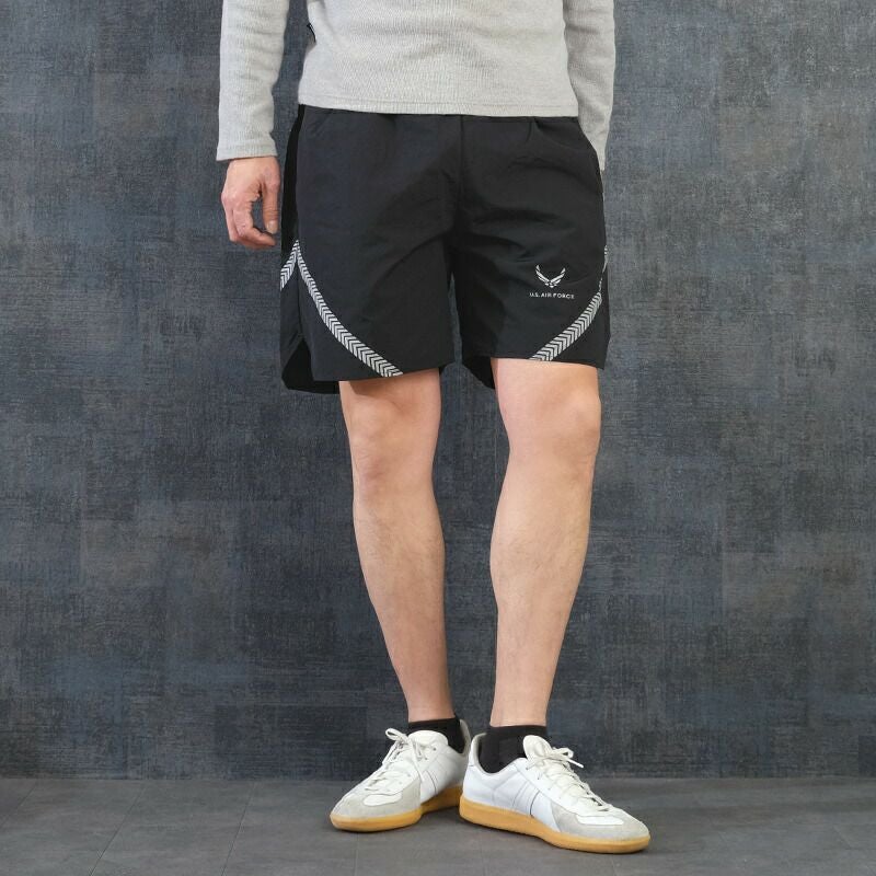 ※アイランド田※ U.S. AIR FORCE パンツ M-Short 米軍タイプ AIR FORCE トレーニング ショーツ #PS144YN メンズ 男性