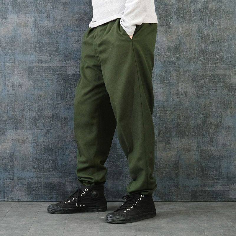 スウェーデン軍 ドレスパンツ ウールポリエステル グリーン USED SWD
