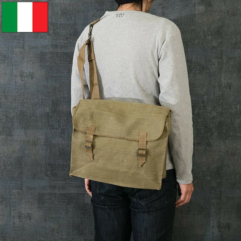 イタリア軍 MM キャンバス ショルダーバッグ デッドストック BS212NN