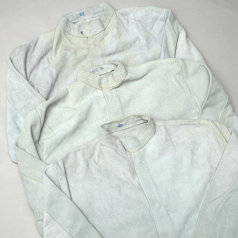 ドイツ軍 スウェード レザージャケット ライトグレー USED 本革 革