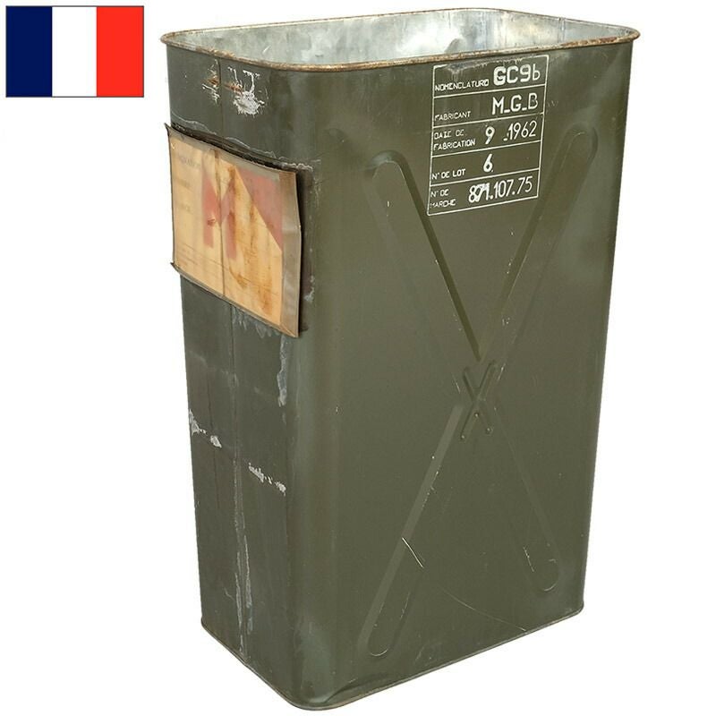 フランス軍 パラトルーパー メタルボックス 70L オリーブ USED BX195UN